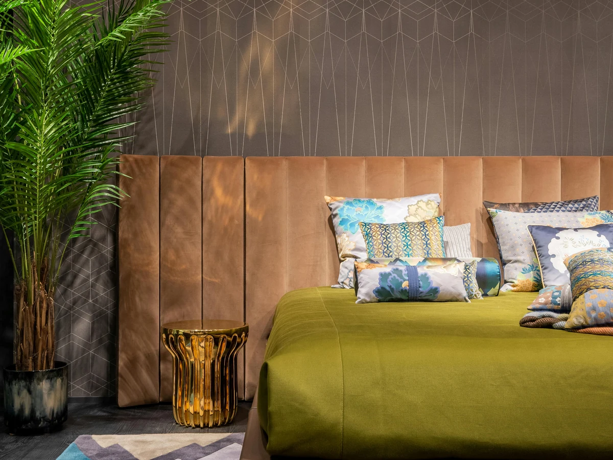 Luxury brown bedroom painted by Cambridge Decorators