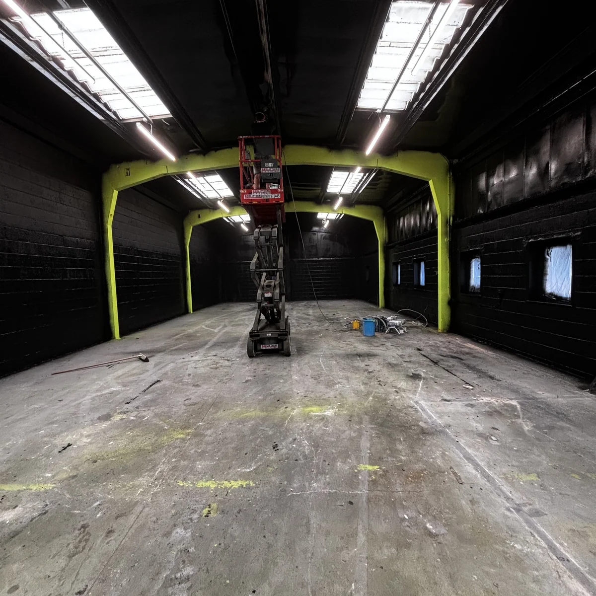 commercial-painting-warehouse-interior-spray-cambridge-cambridge-decorators Commercial warehouse interior spray painting, Cambridge — Cambridge Decorators