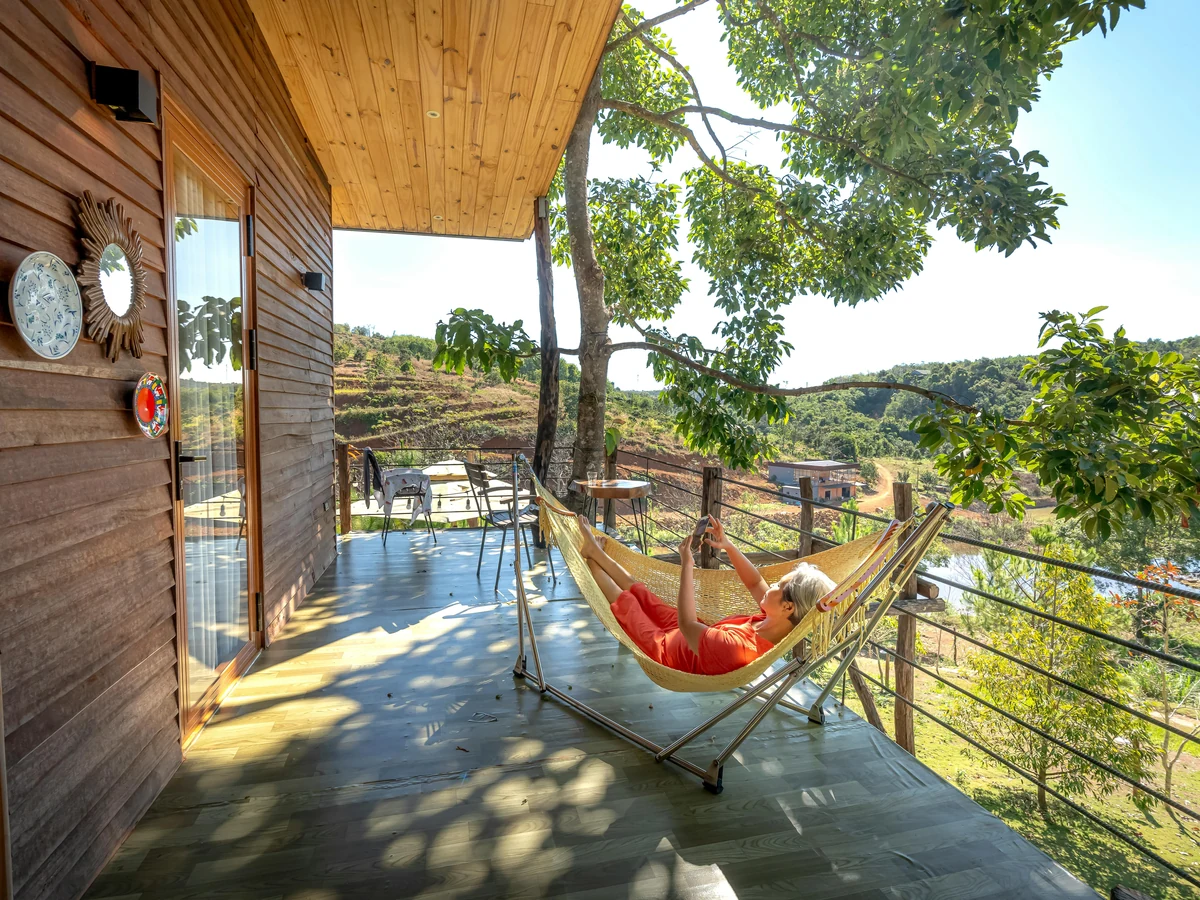 Wooden deck balcony painted by Cambridge Decorators