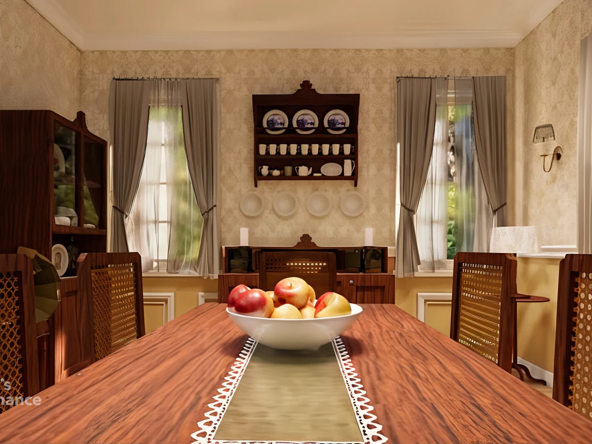 Painters and decorators in Cambridge - Victorian dining room painting by Cambridge Decorators