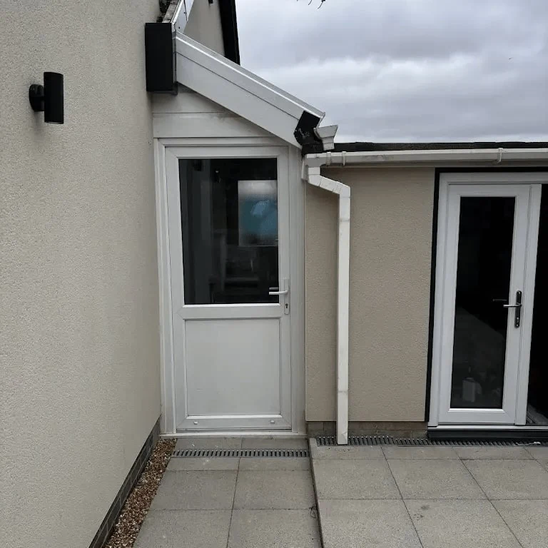 Painted extension door and corner, Cambridge — Cambridge Decorators